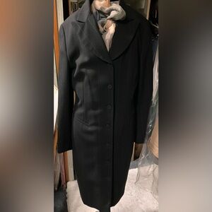 Brooks Brothers Dark Navy Long Sleeve Coat Dress